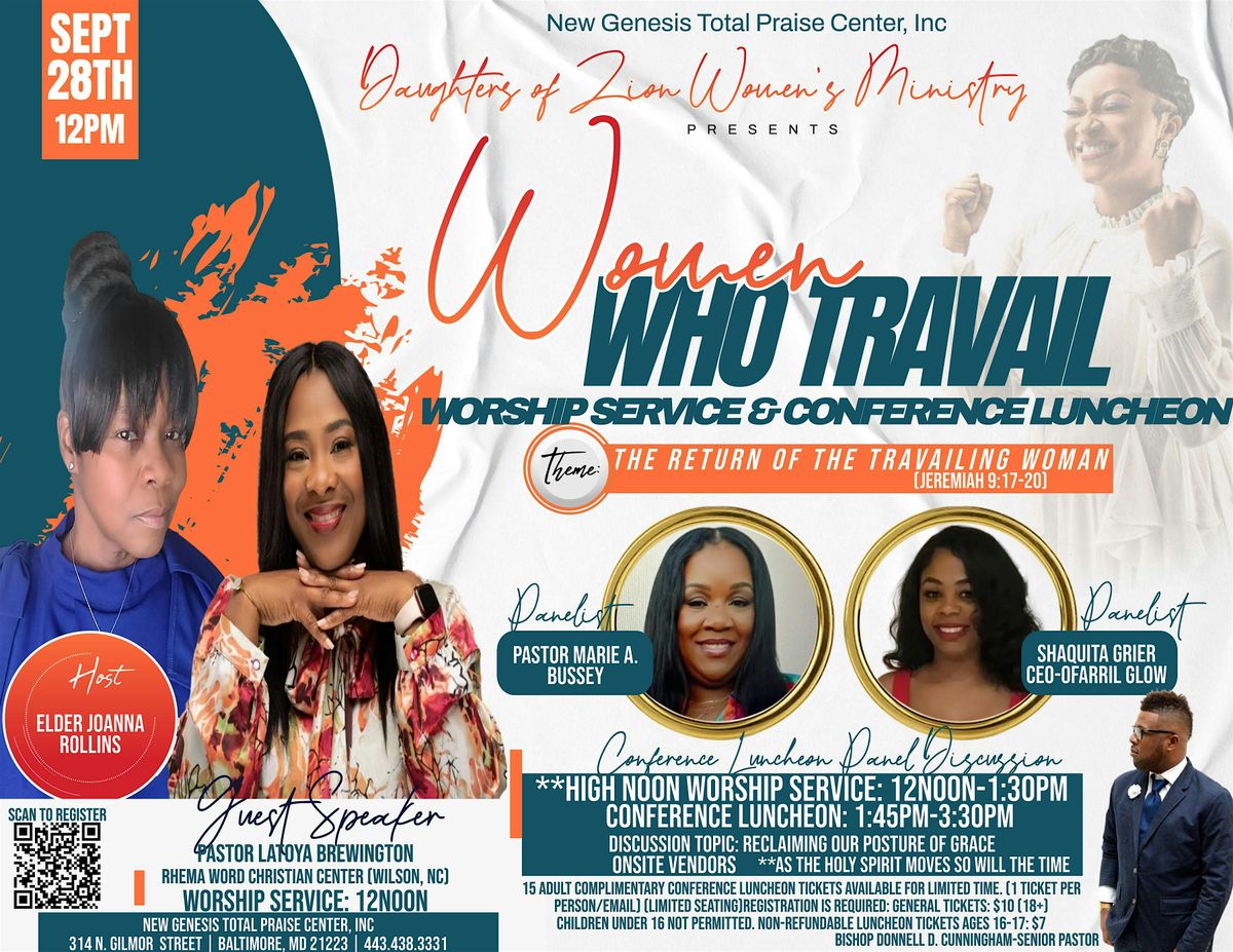 Daughters of Zion, Women Who Travail Women's Conference & Luncheon 2024