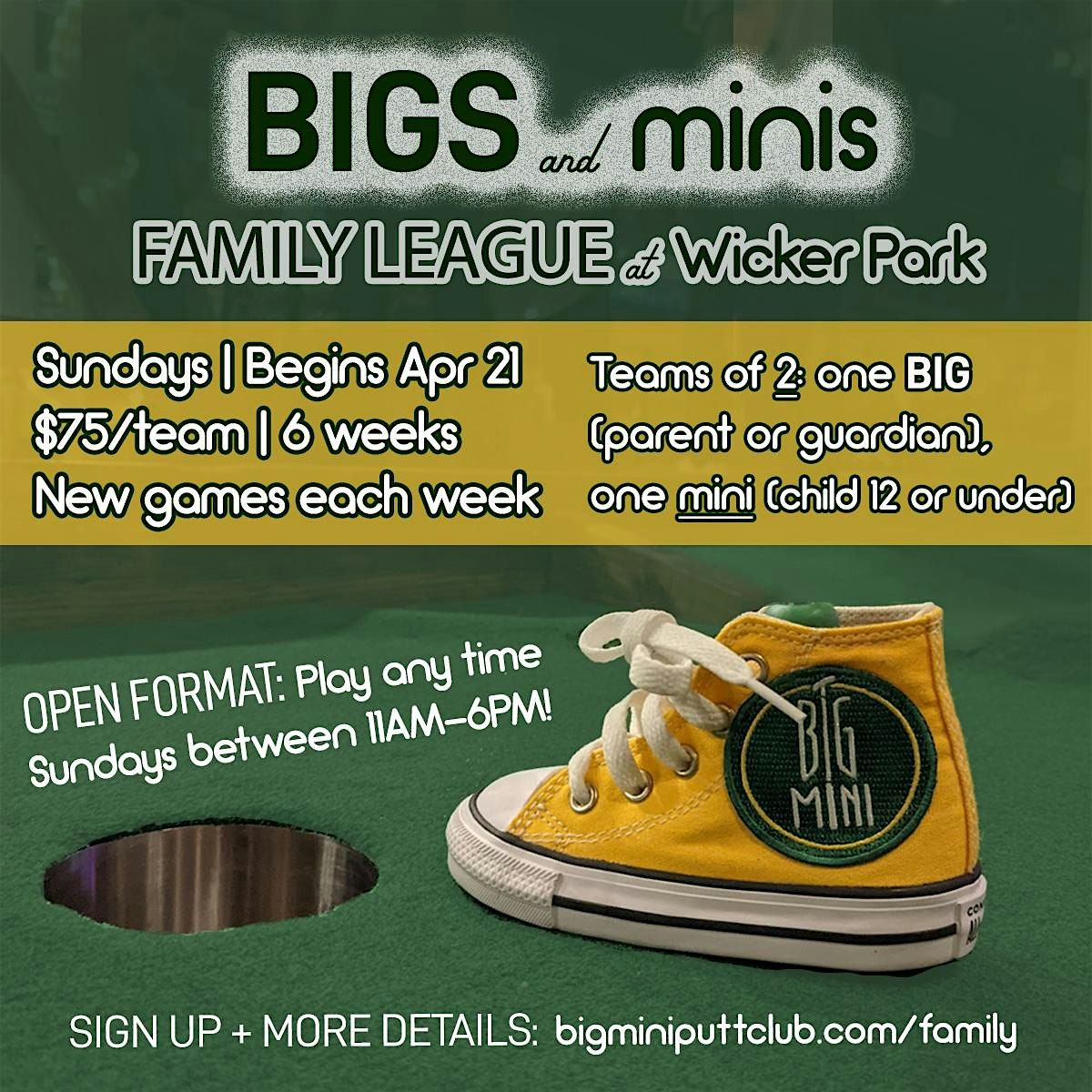 Big Mini Putt Club presents: Bigs & Minis Family Mini Golf League