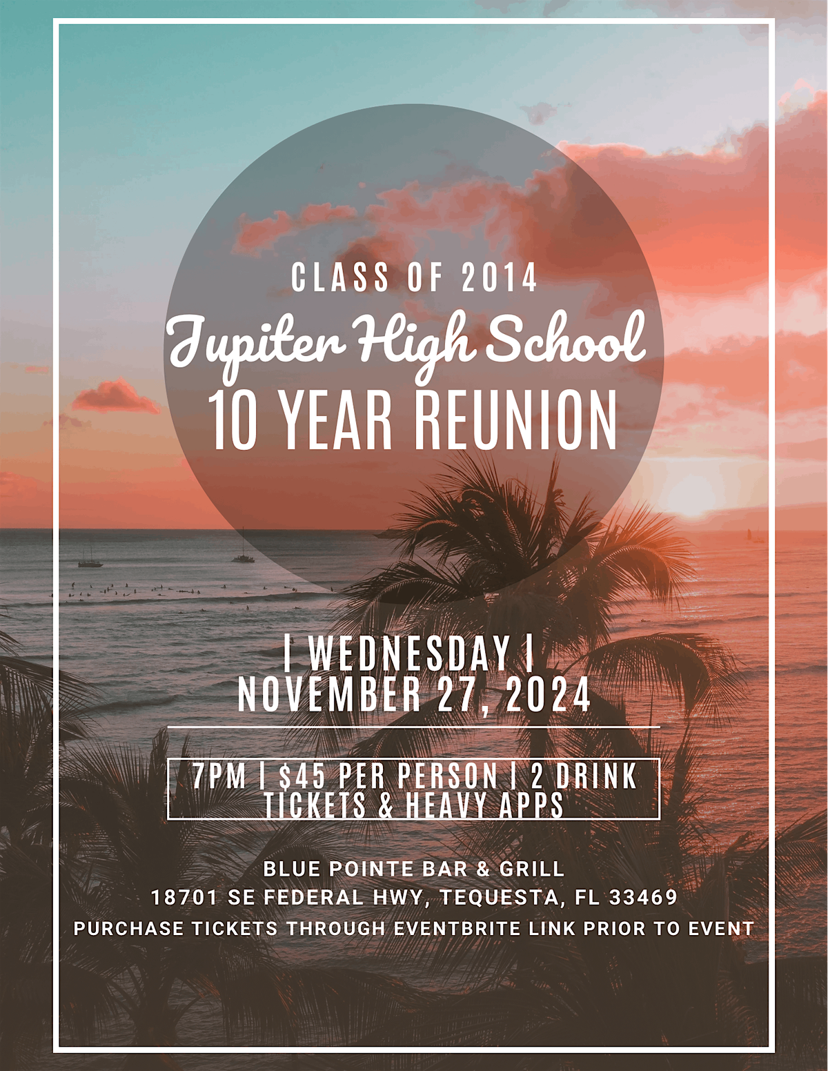 Jupiter High School Class of 2014 Reunion