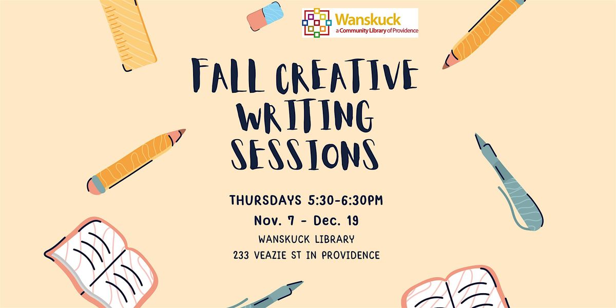 Fall Creative Writing Sessions