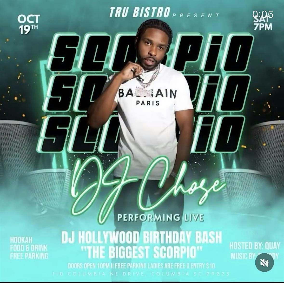 Tru Bistro Presents: DJ Chose Live