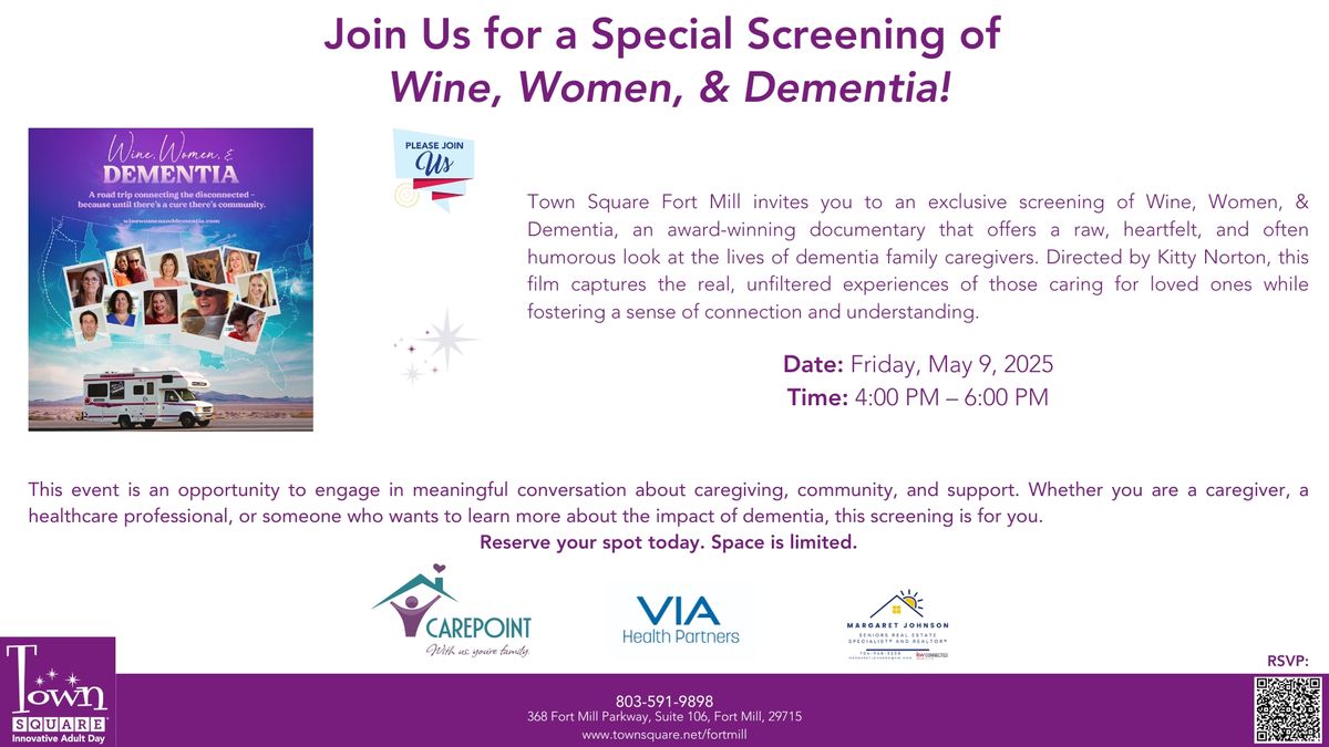 Caring Through Community: Wine, Women, & Dementia Screening