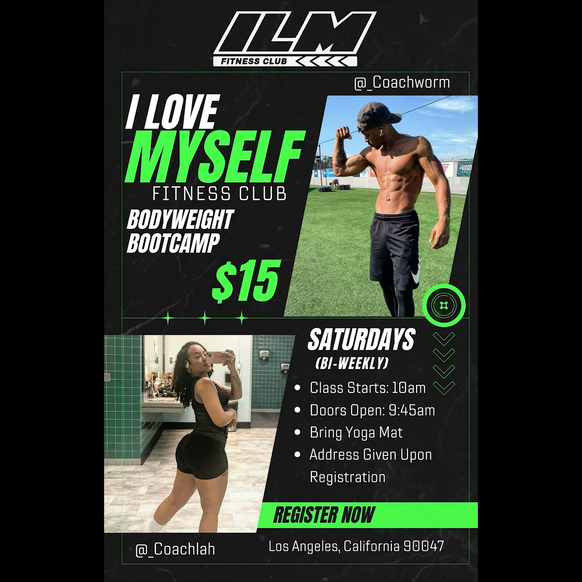I Love Myself Fitness Club BodyWeight Bootcamp