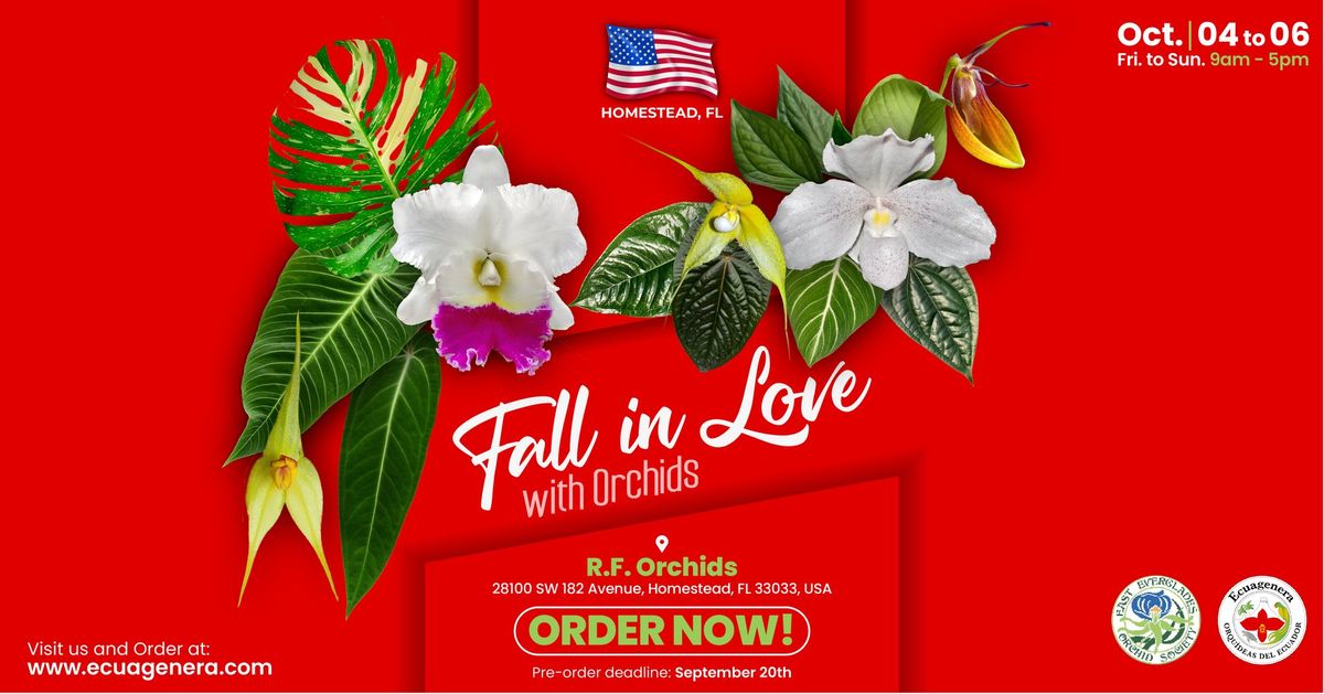 Ecuagenera will participate in the Orchid Show "Fall in Love with Orchids"