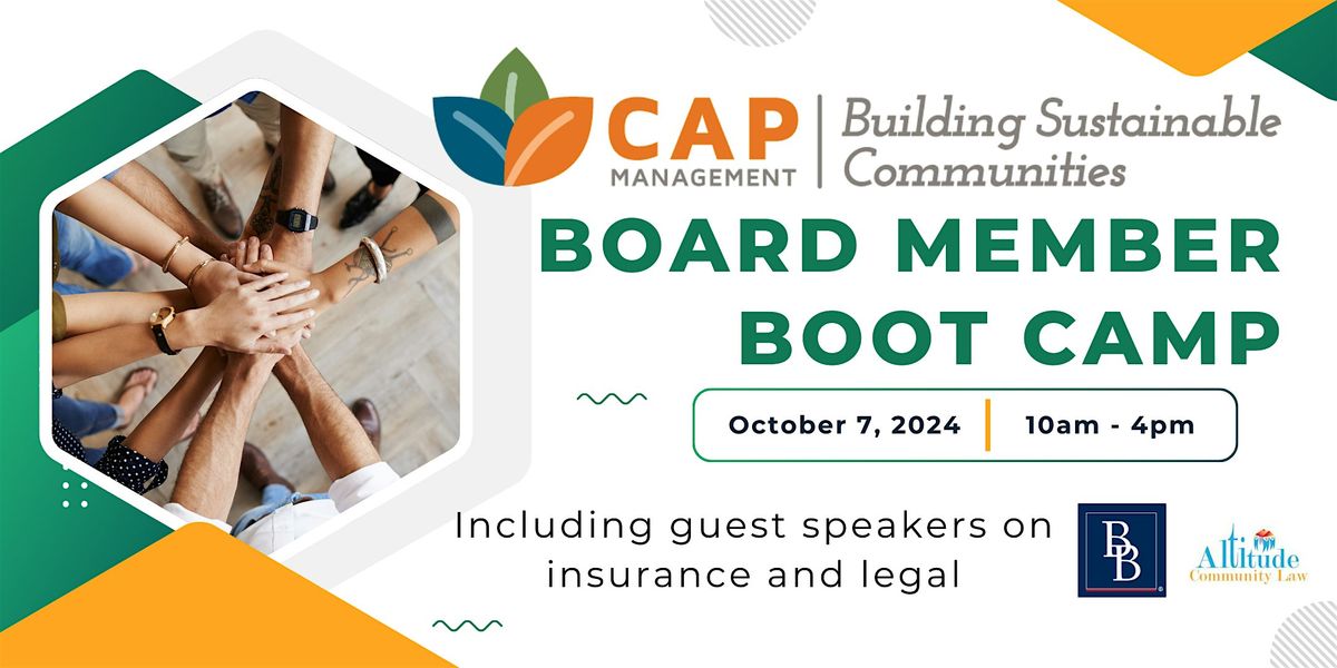 CAP Management Board Member Boot Camp