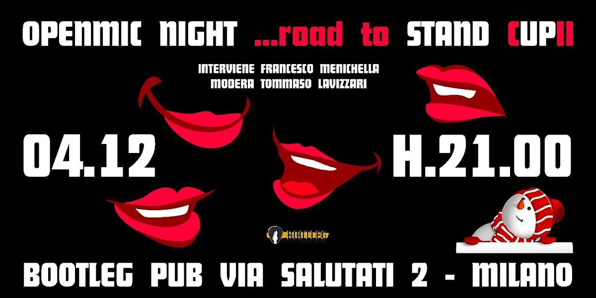 Stand up comedy night con i Comici del luned\u00ec - Road to Stand (C)up