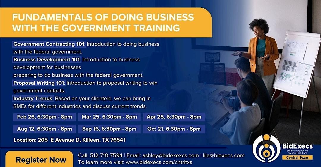 BidExecs Central Texas, Fundamentals of Doing Business with the Government