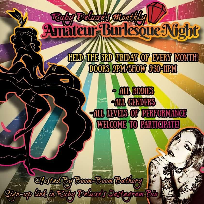 Ruby Deluxe's Monthly Amateur Burlesque Night