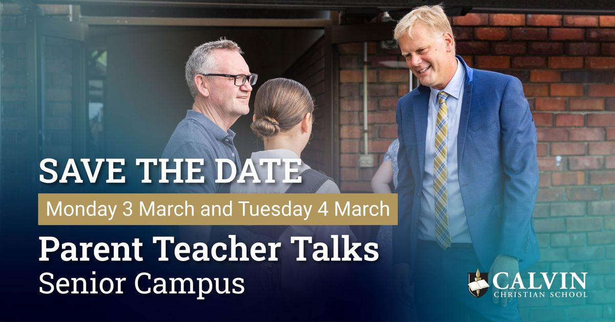 SAVE THE DATE - Parent Teacher Talks | Secondary Campus