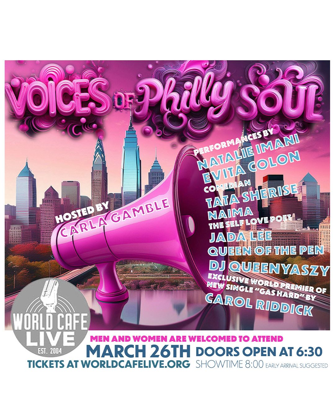 Voices of Philly Soul - Ladies Edition at World Cafe Live Philly 3.26