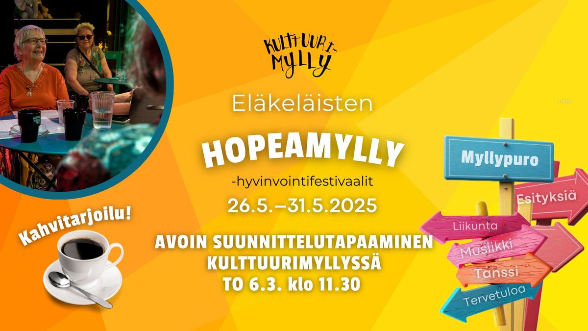 Hopeamylly-festivaalin avoin suunnittelutilaisuus