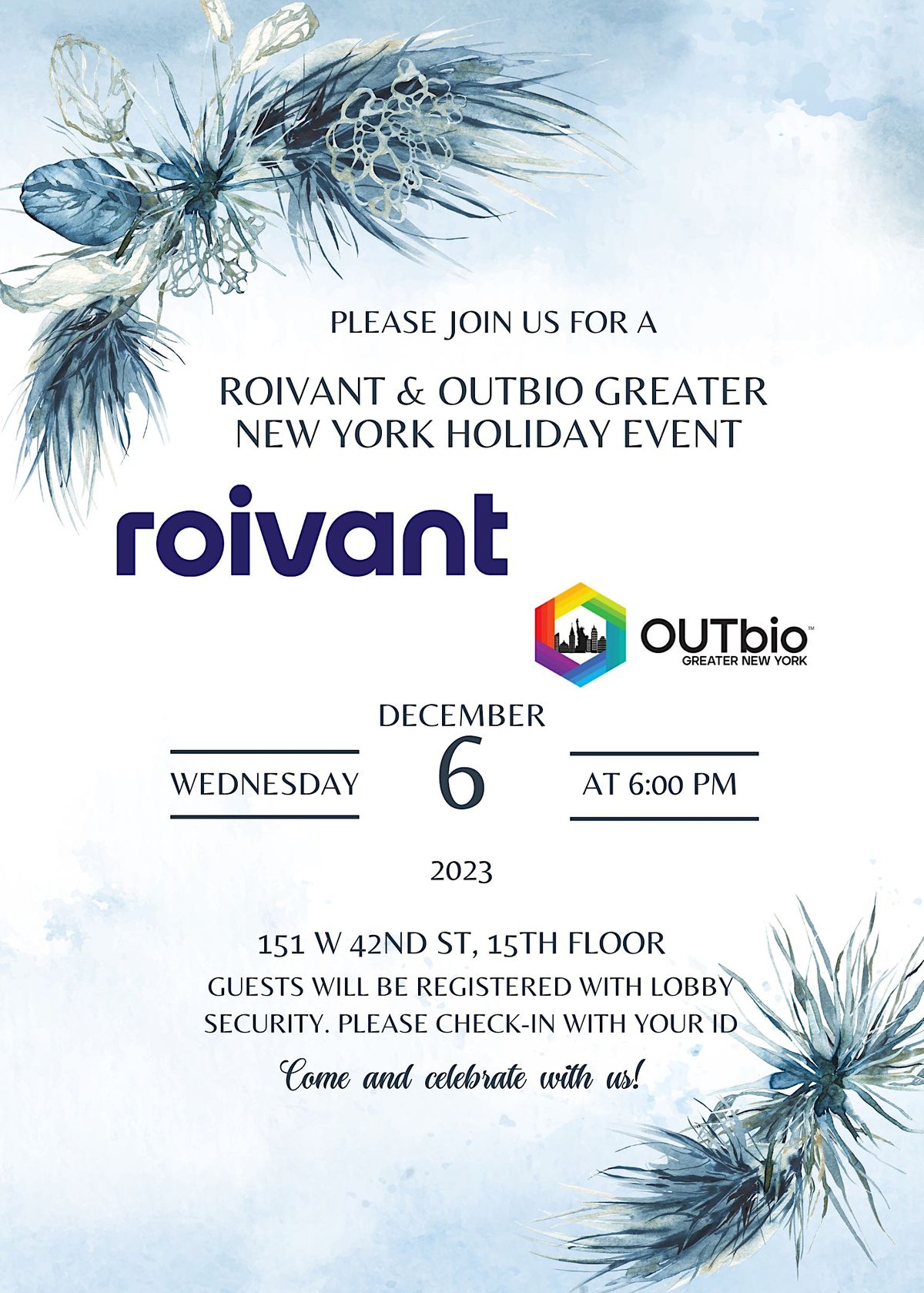 Roivant & OUTbio Greater New York Holiday Event