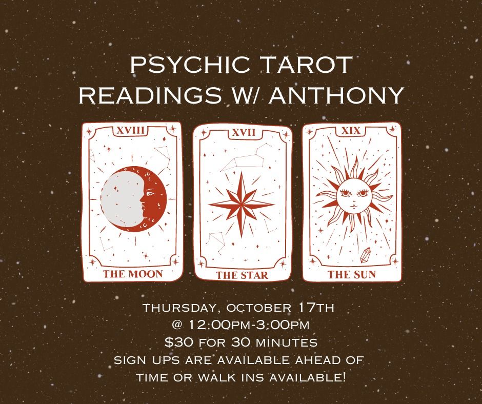 Psychic Tarot Readings w\/ Anthony