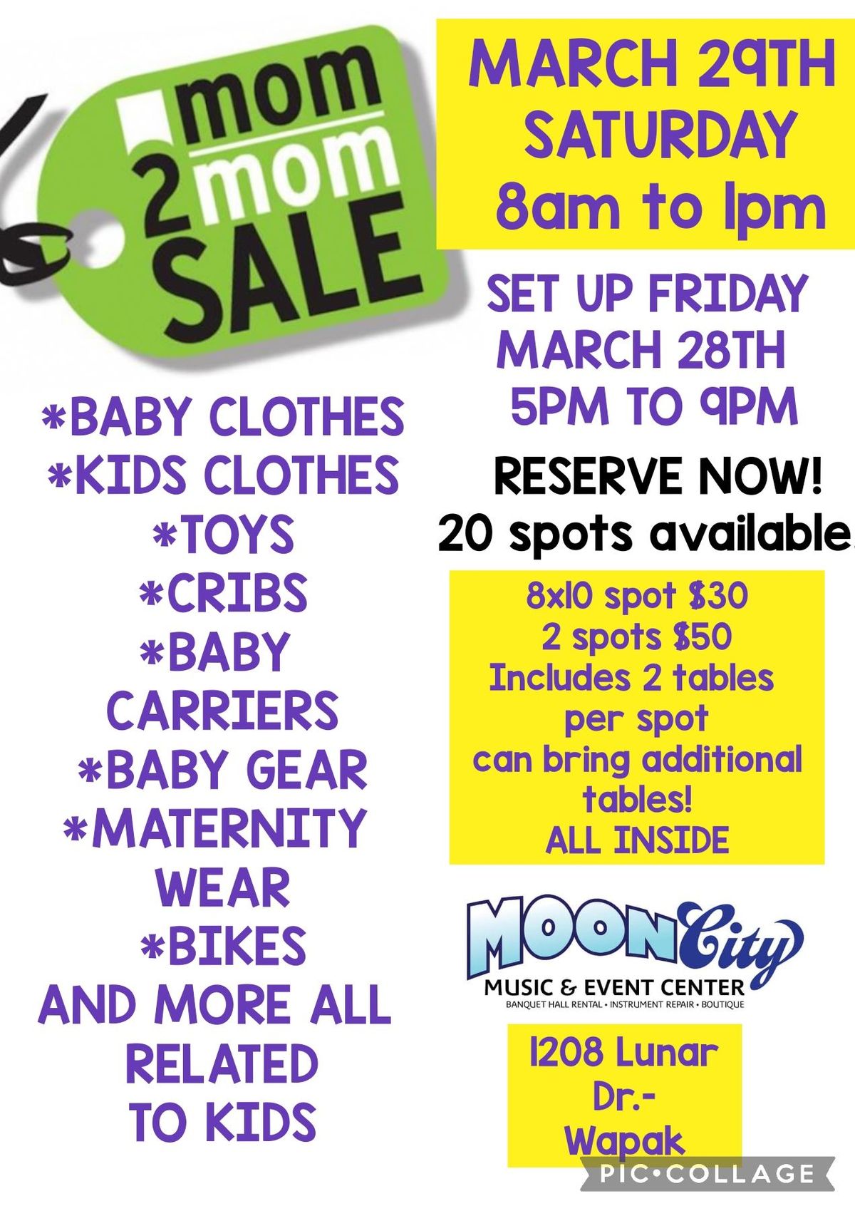 MOM 2 MOM SALE