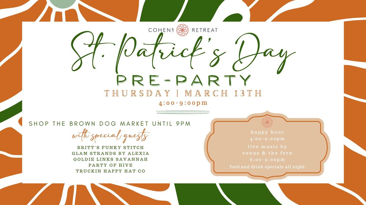 St. Patrick's Day Pre-Party at Cohen's Retreat