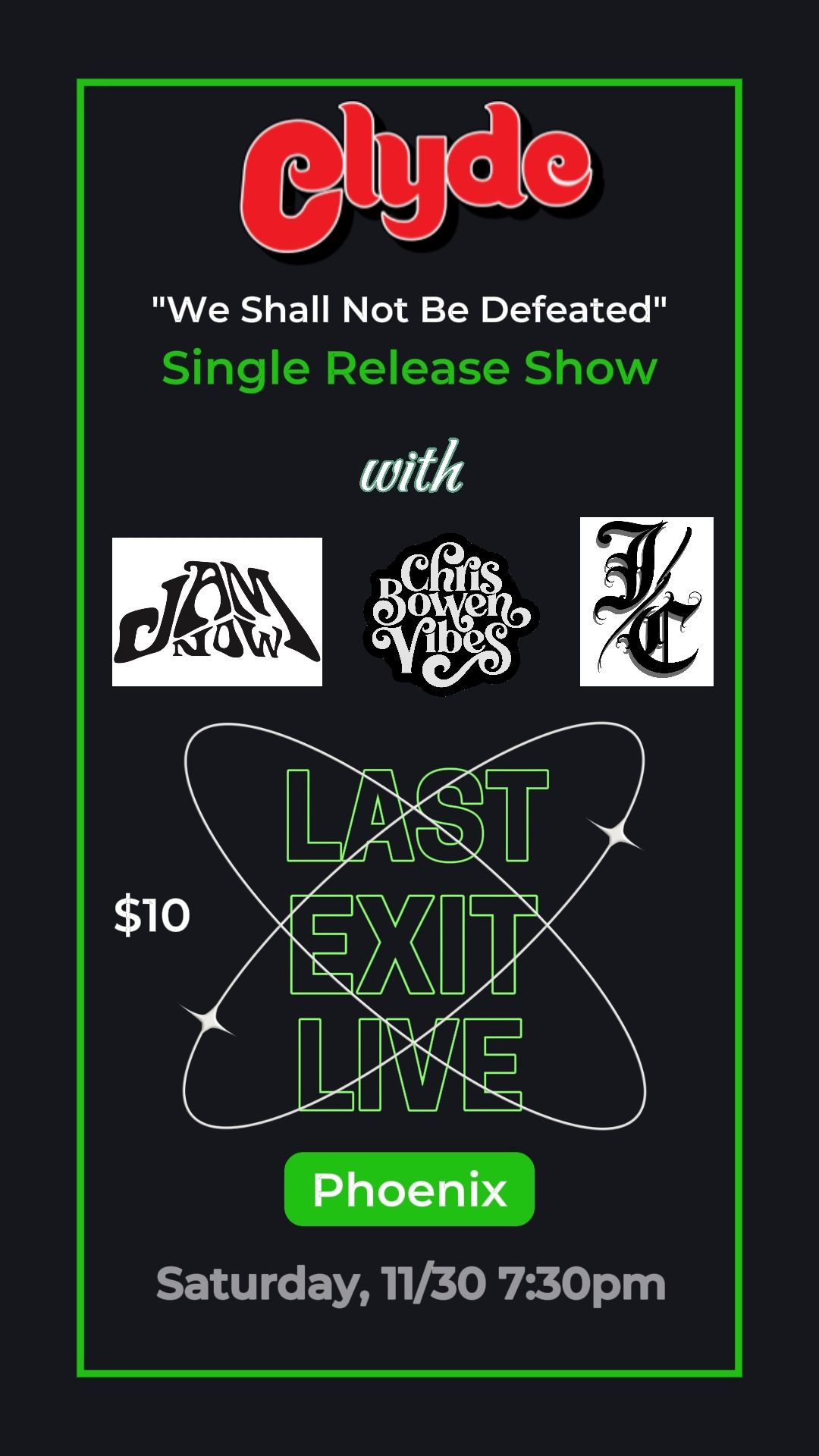 "We Shall Not Be Defeated" Single Release Show 