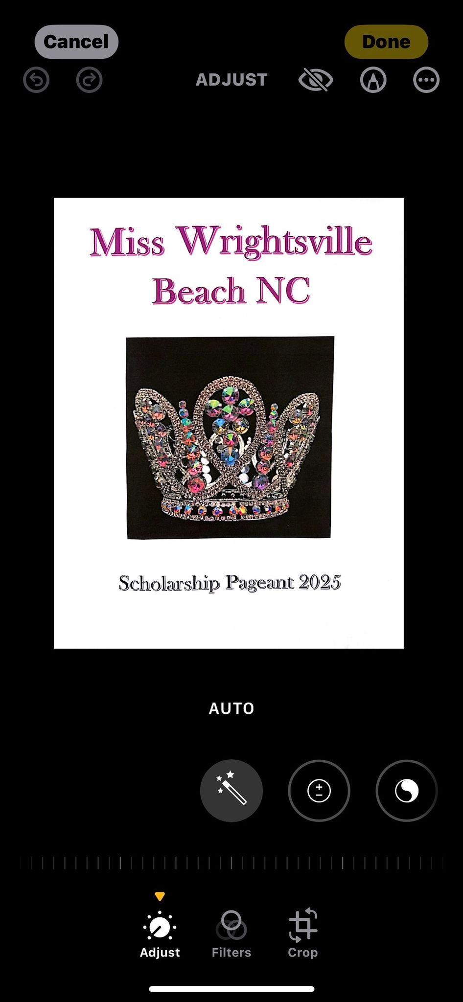 The Miss Wrightsville Beach scholarship Pageant