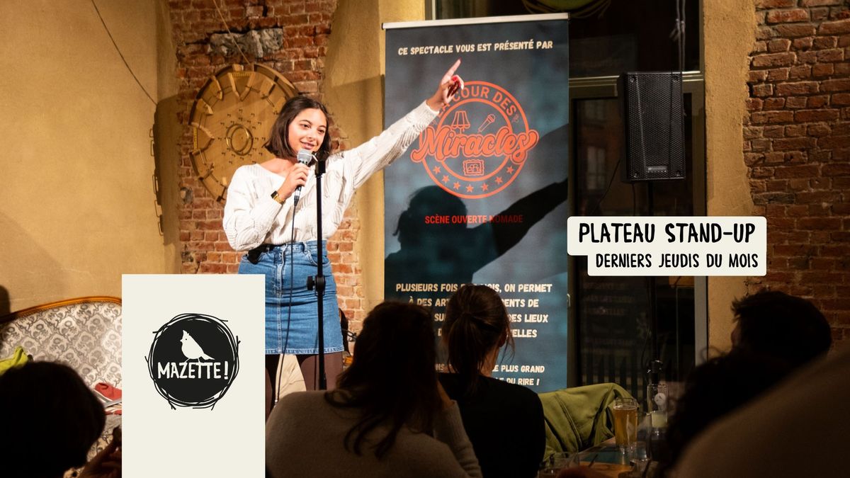 Plateau Stand-up chez Mazette