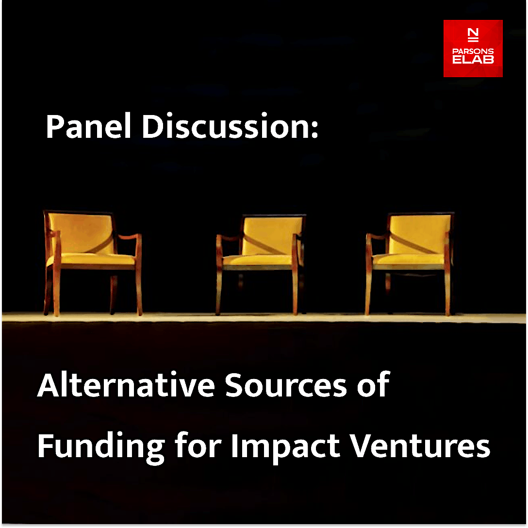 Parsons Elab Panel: Alternative Sources of Funding for Impact Ventures