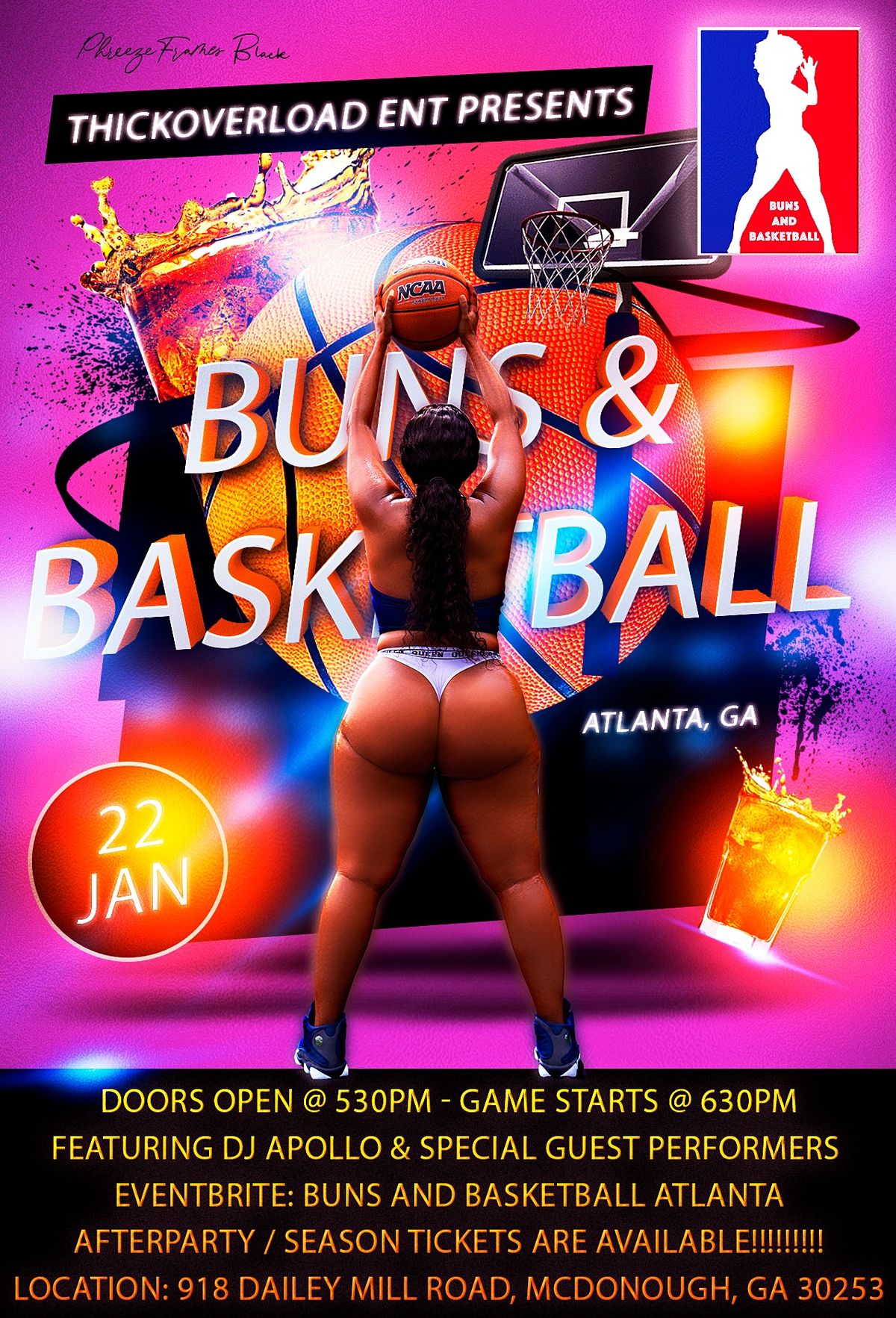 Buns and Basketball Atlanta Jan 22, 918 Dailey Mill Rd, McDonough, 22