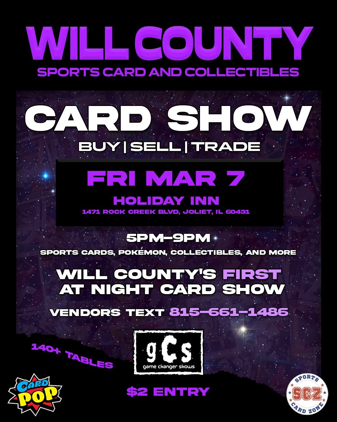 Will County Card Show - Friday Night Edition