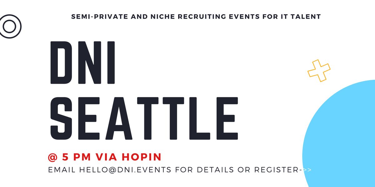 DNI Seattle Employer Ticket (Software Developers), October 14th