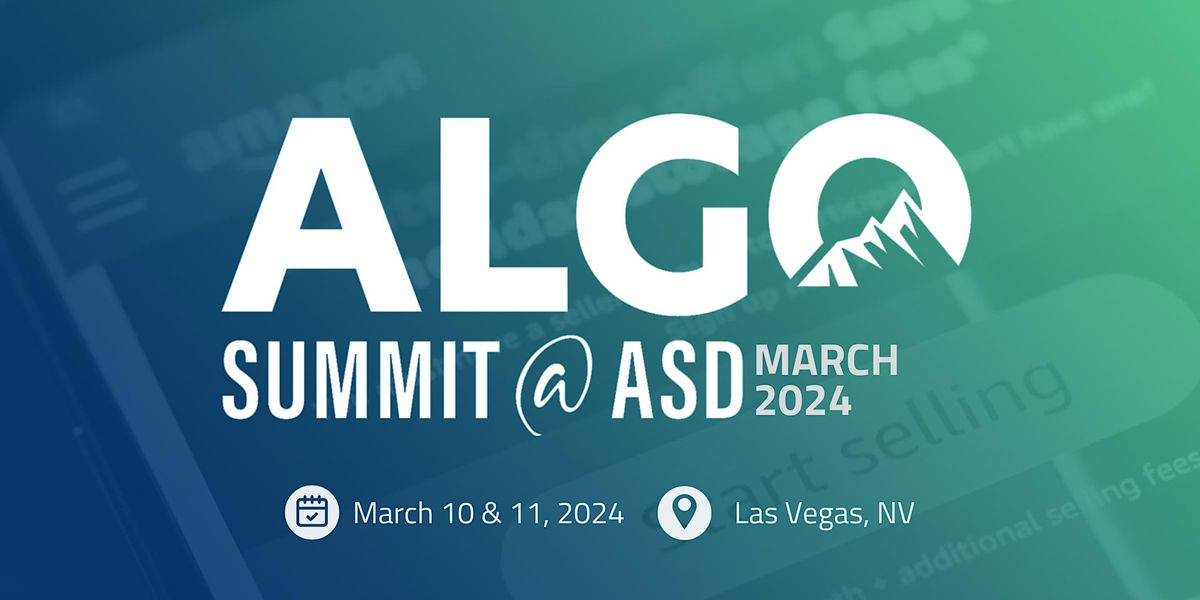 ALGO Summit ASD March 2024 (English), Las Vegas Convention Center