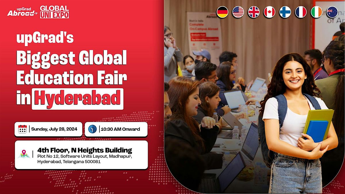 upGrad's Biggest Global Education fair in  Hyderabad