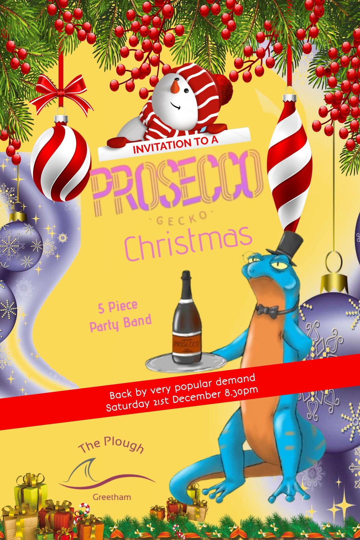 Prosecco Gecko Christmas