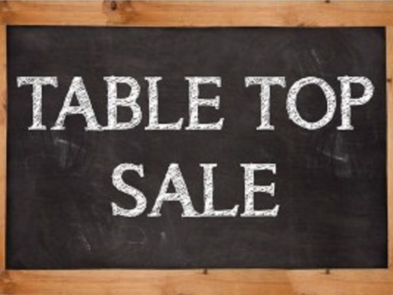 Table Top Sale 