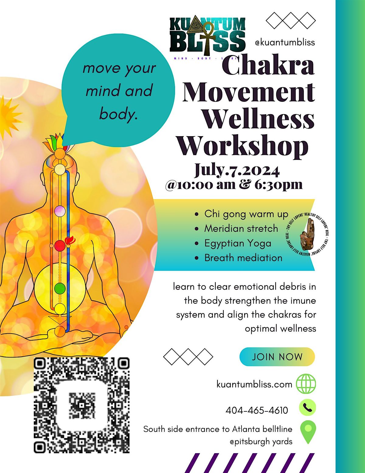 Chakra Movement Wellness Workshops
