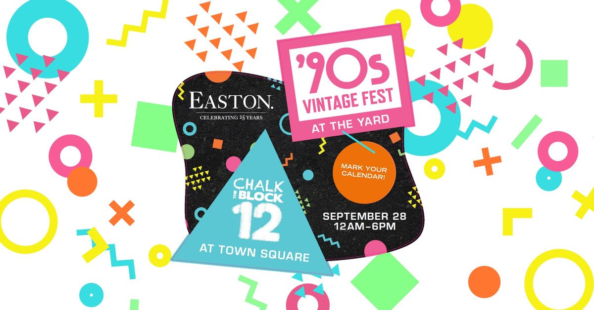 Chalk the Block + '90s Vintage Fest