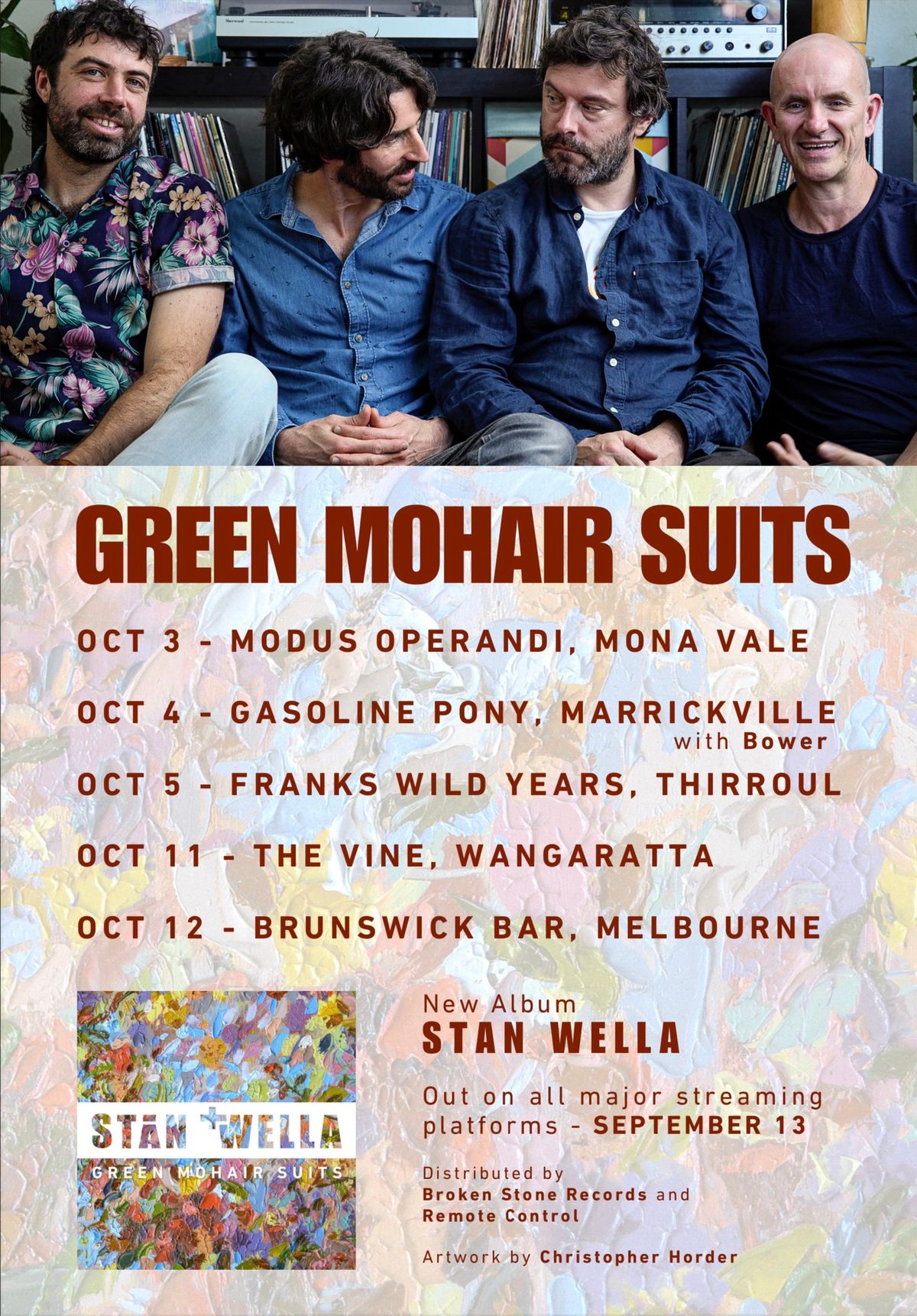 Green Mohair Suits album launch at The Vine Hotel