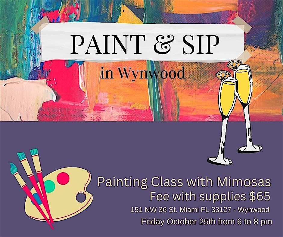 Halloween Paint and sip Class for adults in Wynwood