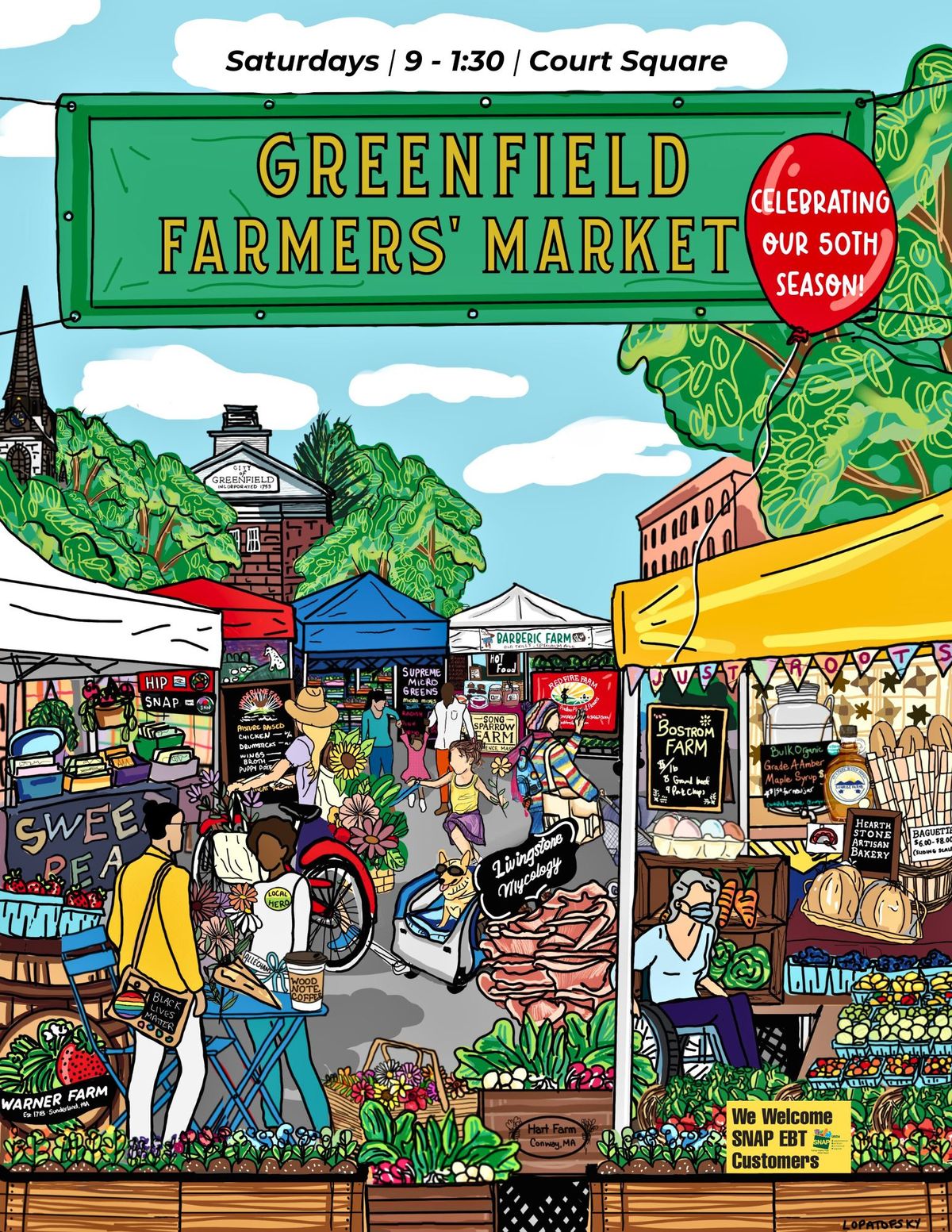 Greenfield Farmers' Market 50th Season!