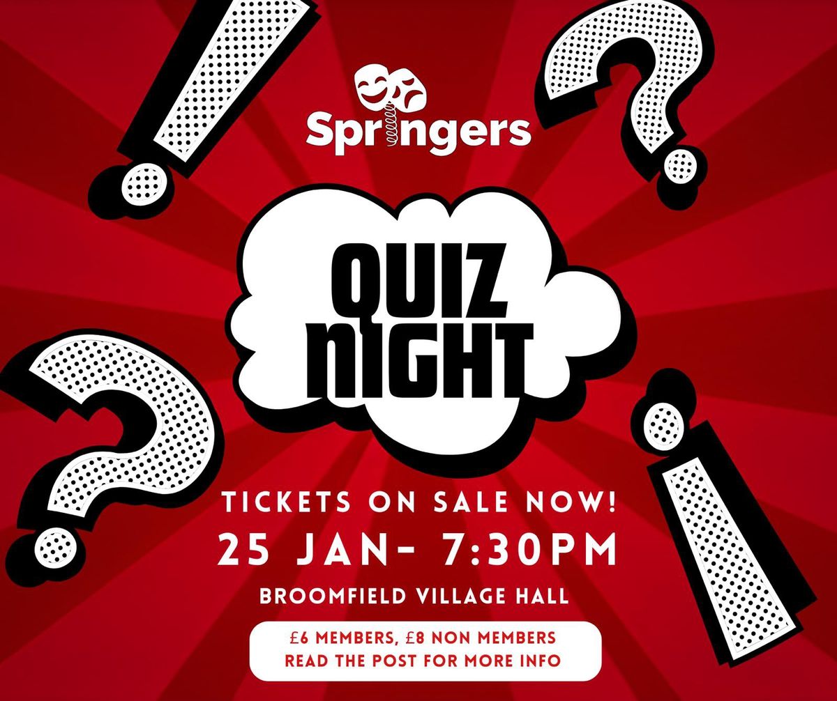 Springers\u2019 Annual Quiz Night 