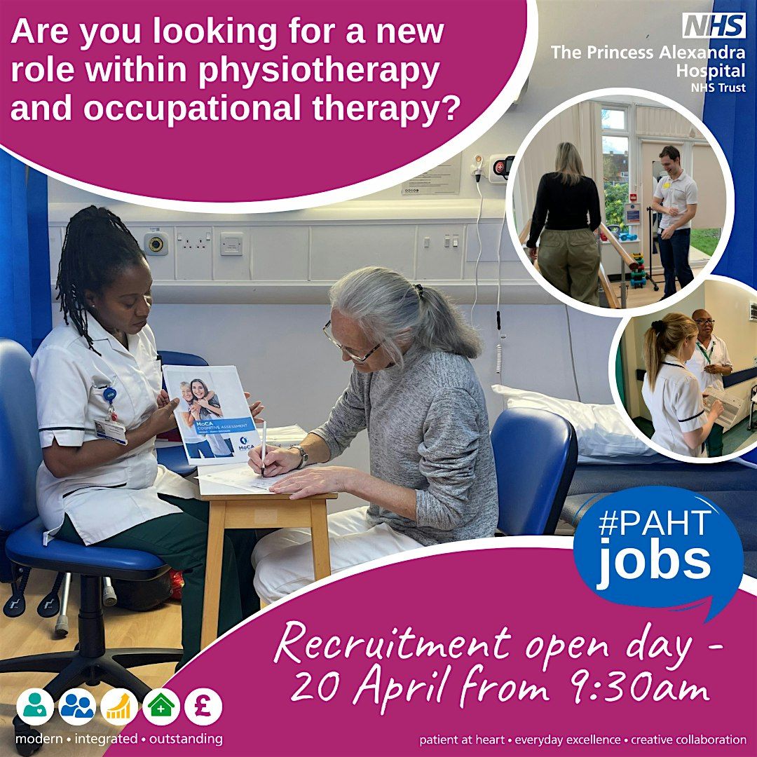 Career Showcase and Recruitment Open Day - Occupational Therapists and Physiotherapists