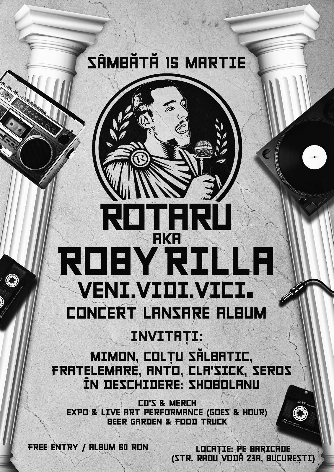 Lansare album: "VENI. VIDI. VICI." \/\/ Expo & Live art performance @ Pe Baricade