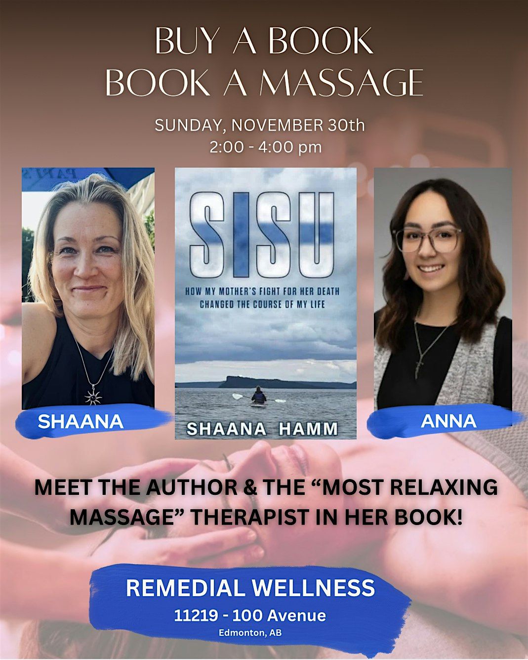 Local Author Spotlight: Shaana Hamm\u2019s SISU Signing at Remedial Wellness