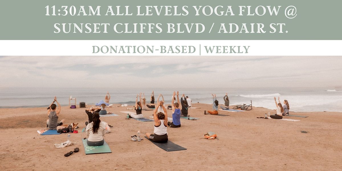 11:30am Oceanfront Yoga at Sunset Cliffs \/ Adair St.