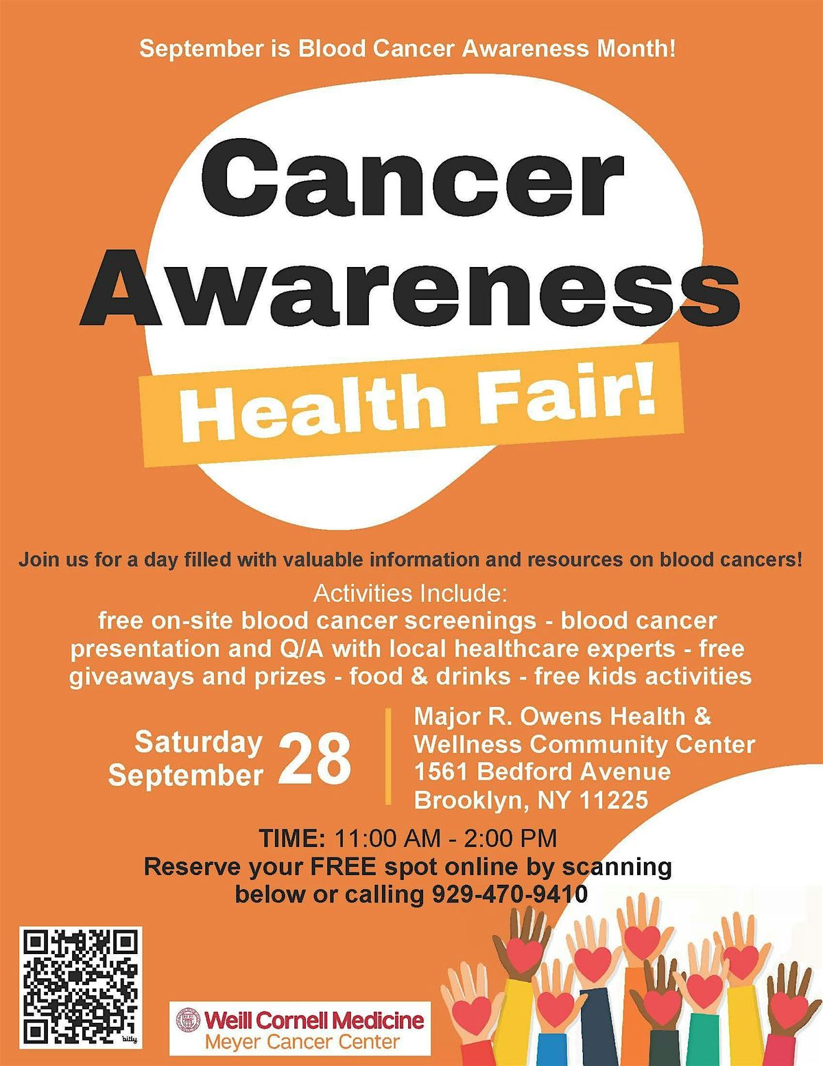 Cancer Awareness Health Fair!