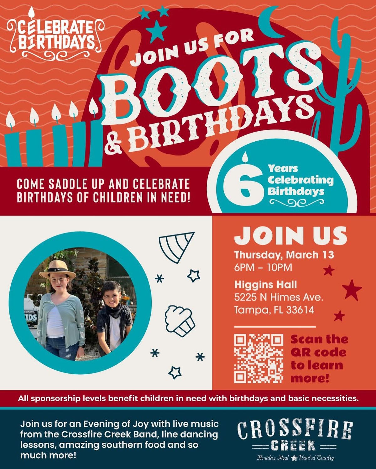 BOOTS & BIRTHDAYS BENEFIT | Crossfire Creek (New Country Band)