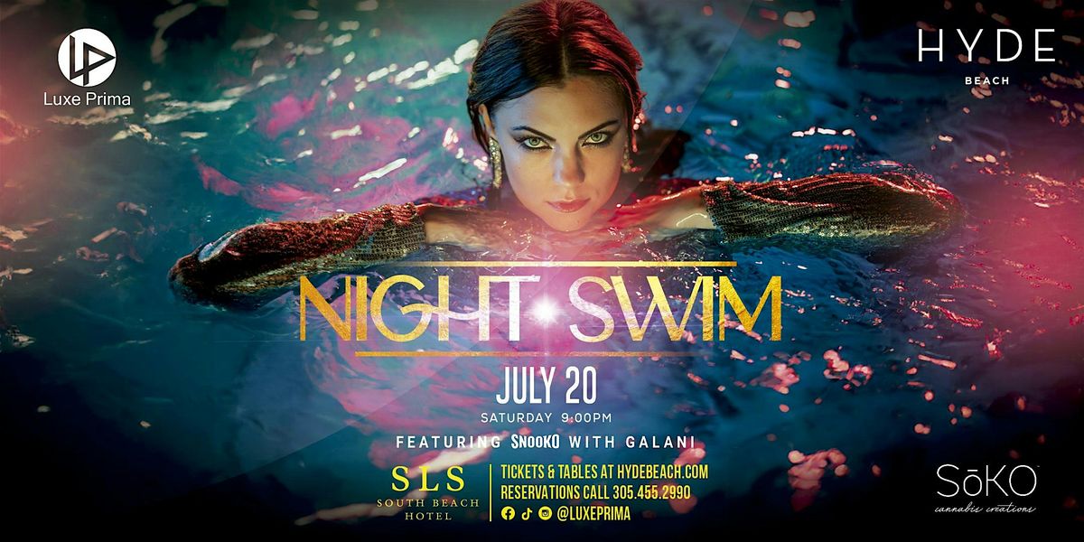 Night Swim Opening Summer Pool Party at SLS Hyde Beach Miami