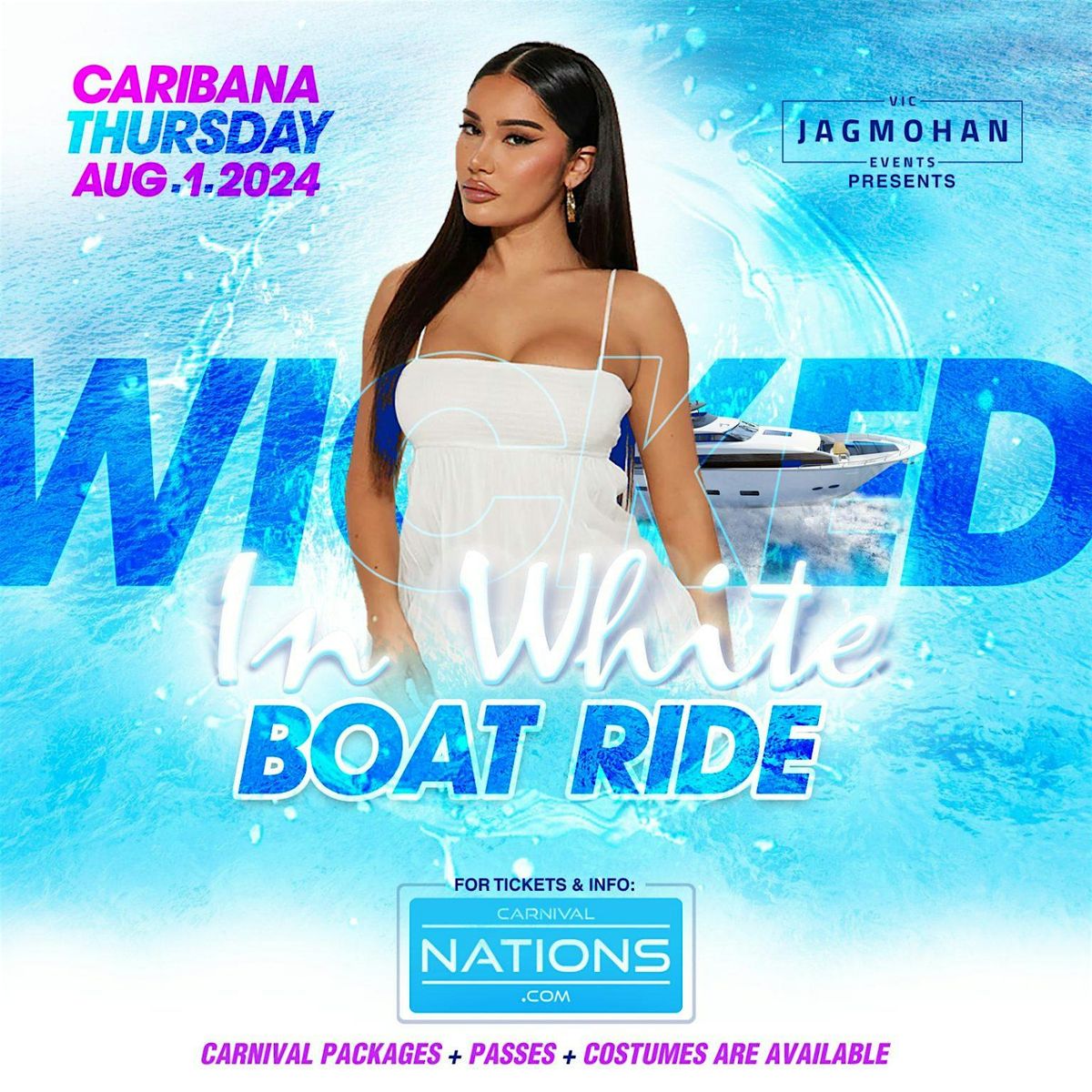 WICKED IN WHITE BOAT CRUISE