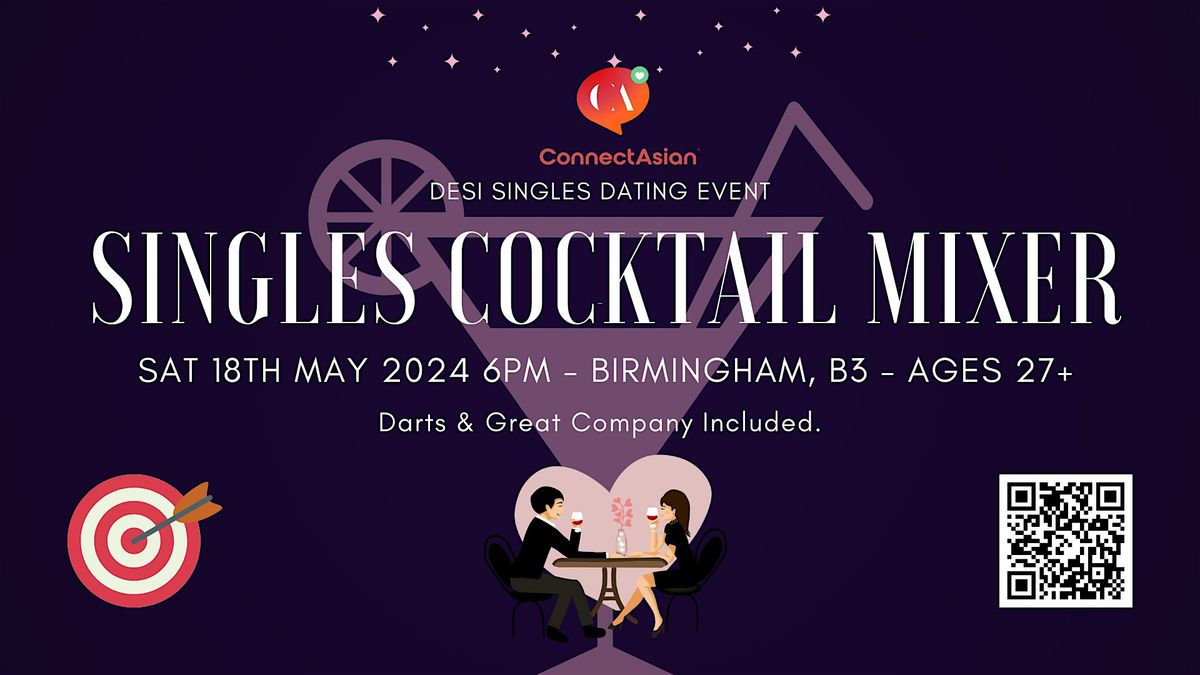 ConnectAsian Singles Cocktail Mixer (& Darts) - Birmingham
