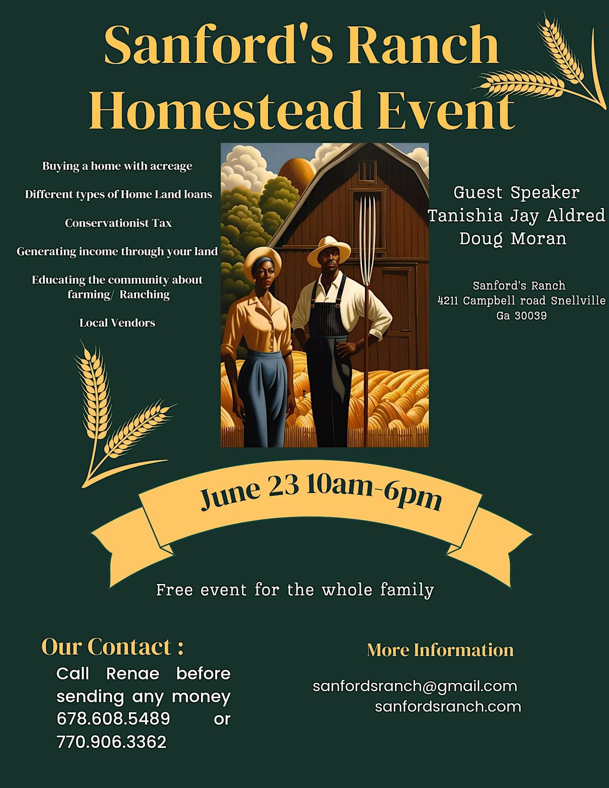 Sanford's Ranch homesteading event