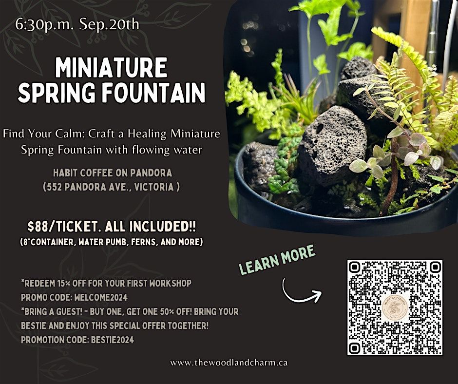 Popup Workshop - Miniature Spring Fountain