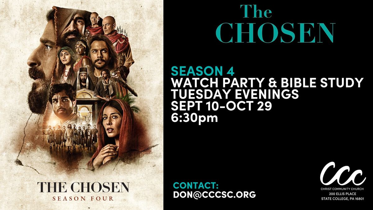 The Chosen Season 4 Watch Party & Bible Study