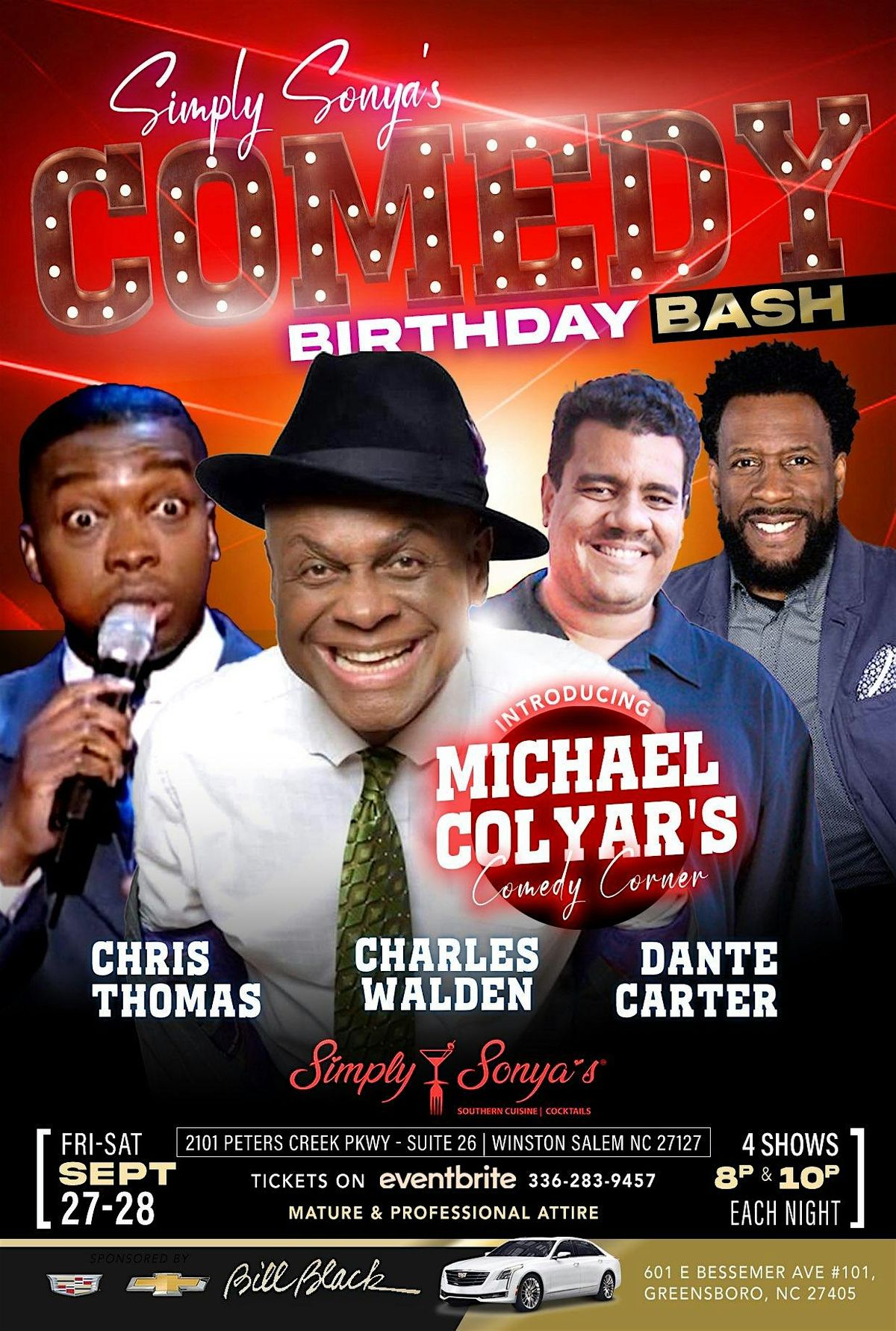 Simply Sonya\u2019s presents The Michael Colyar Comedy Corner