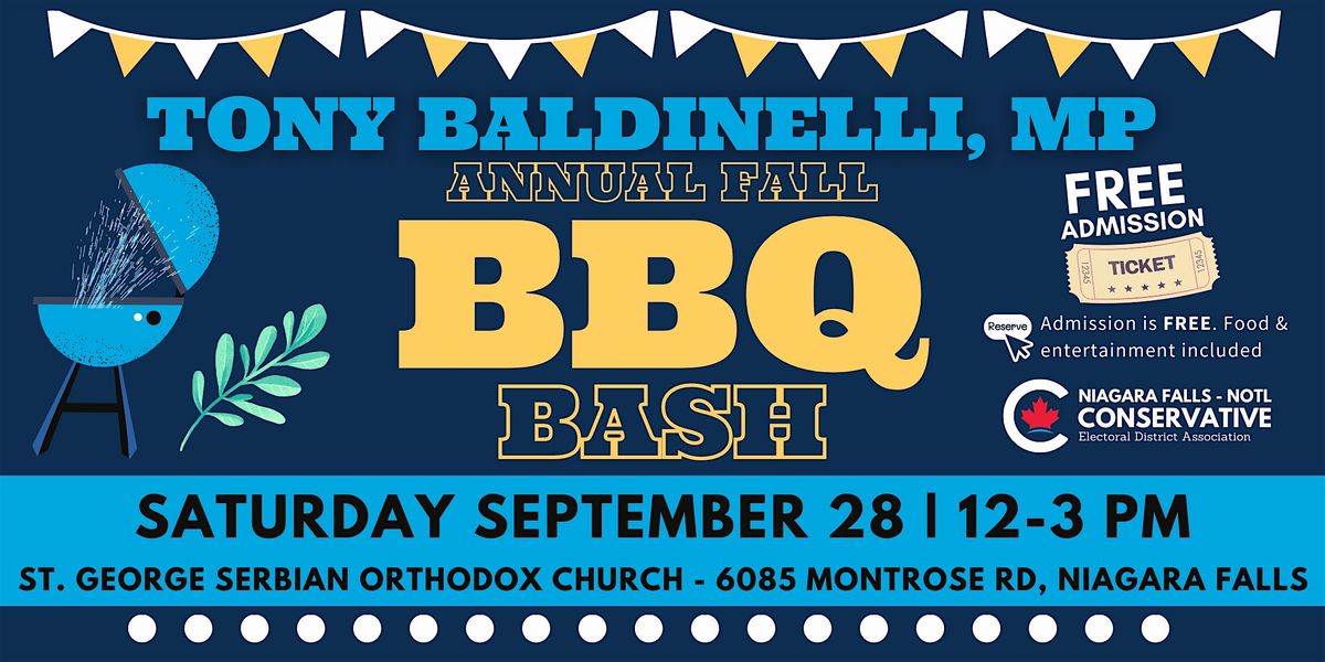 Tony Baldinelli, MP 3rd Annual Fall BBQ Bash 2024